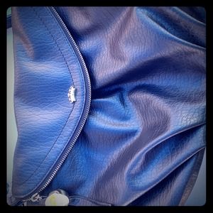 Blue leather juicy couture